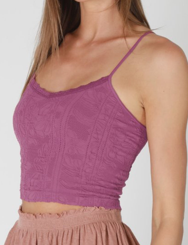 Nikibiki Double Lace Trim Cami