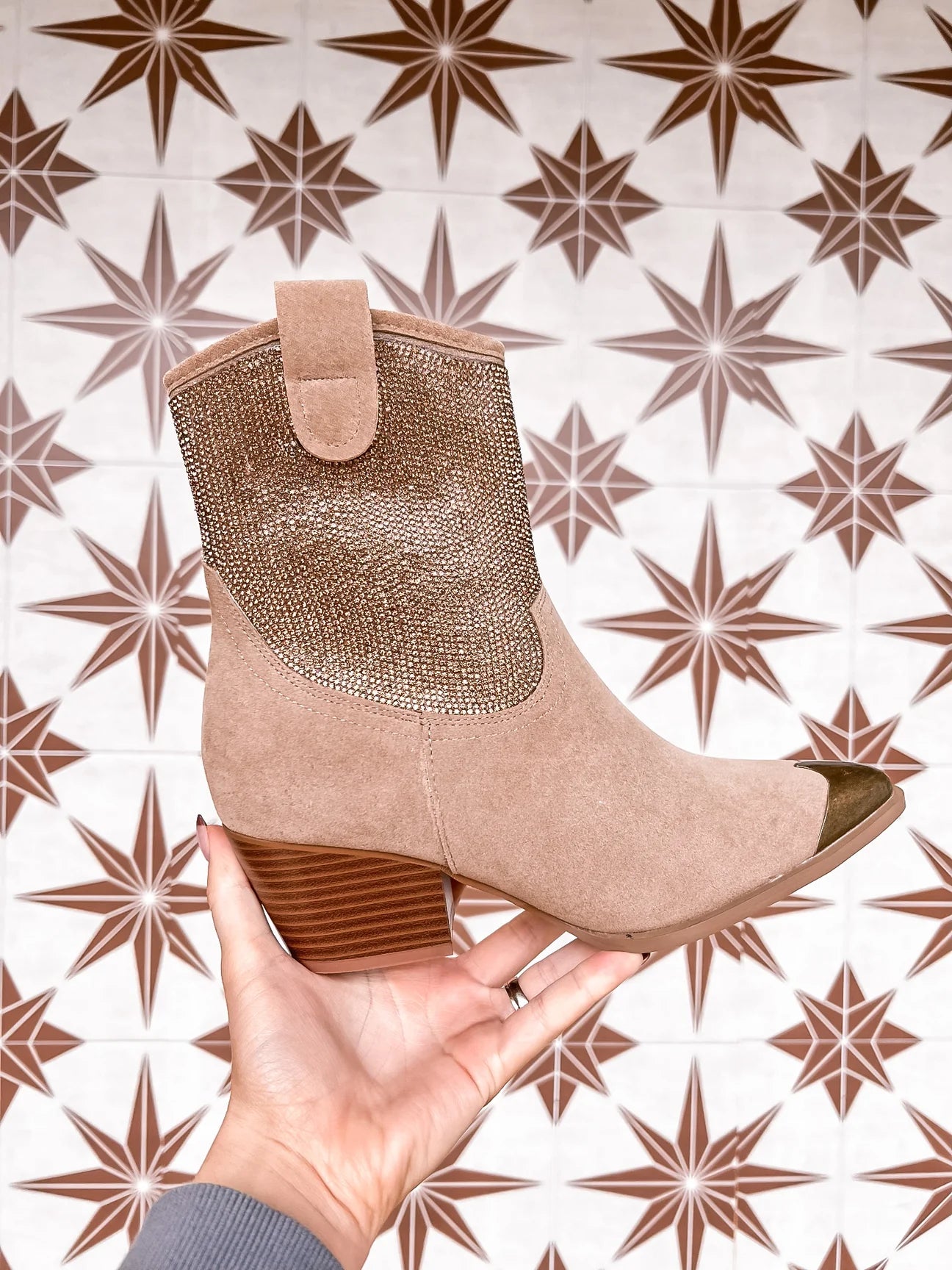 Oasis Society Bling Cowgirl Booties