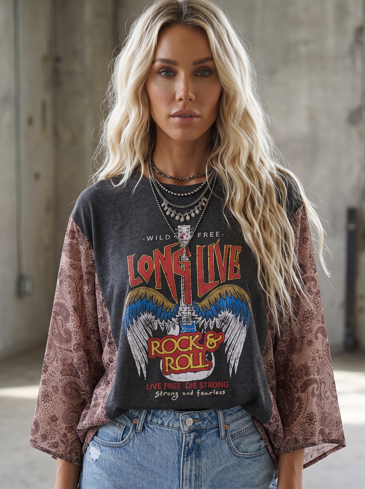 PREORDER - Kimono Sleeve Graphic Tee