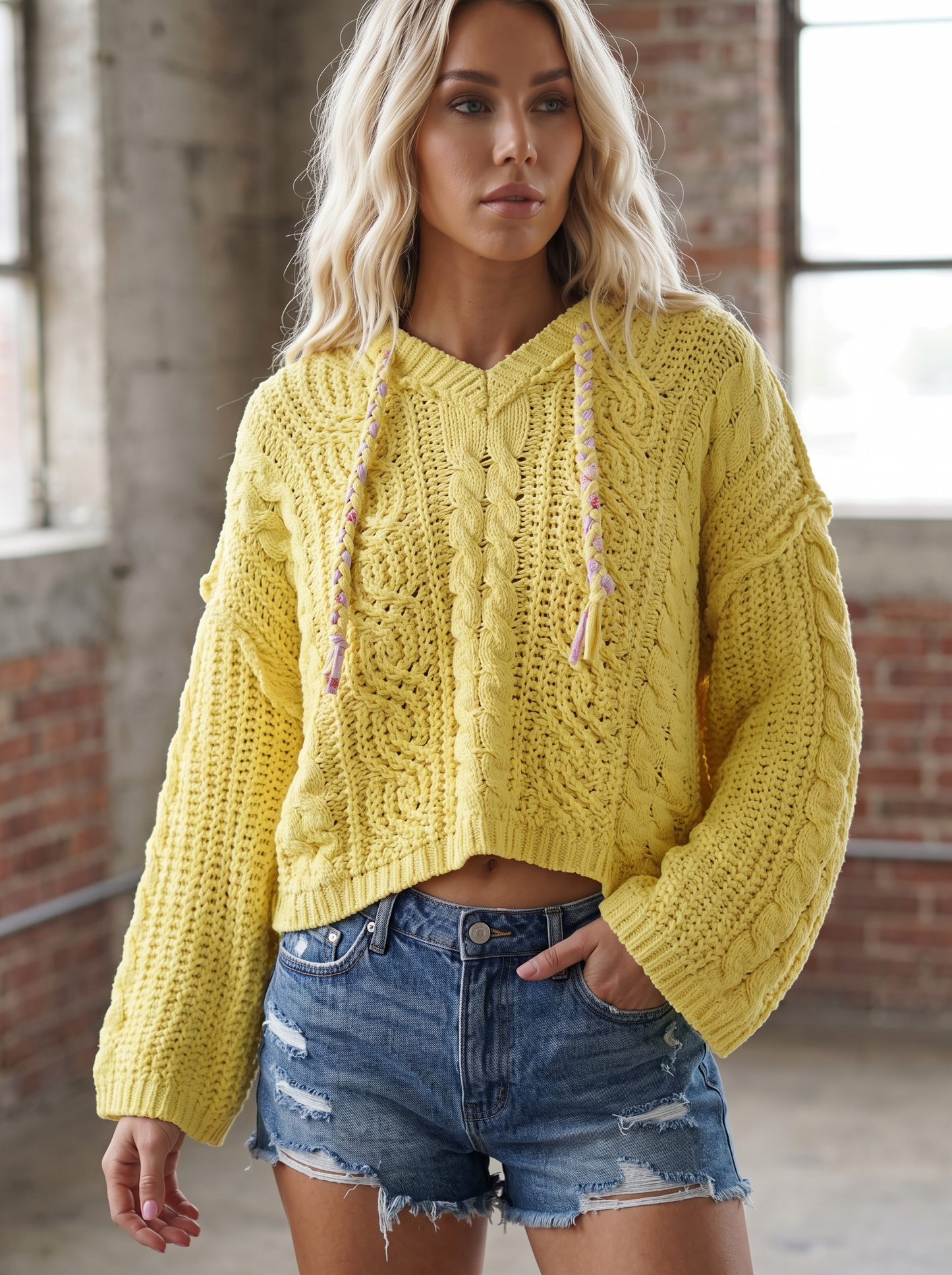 POL Oversize Chenille Hoodie