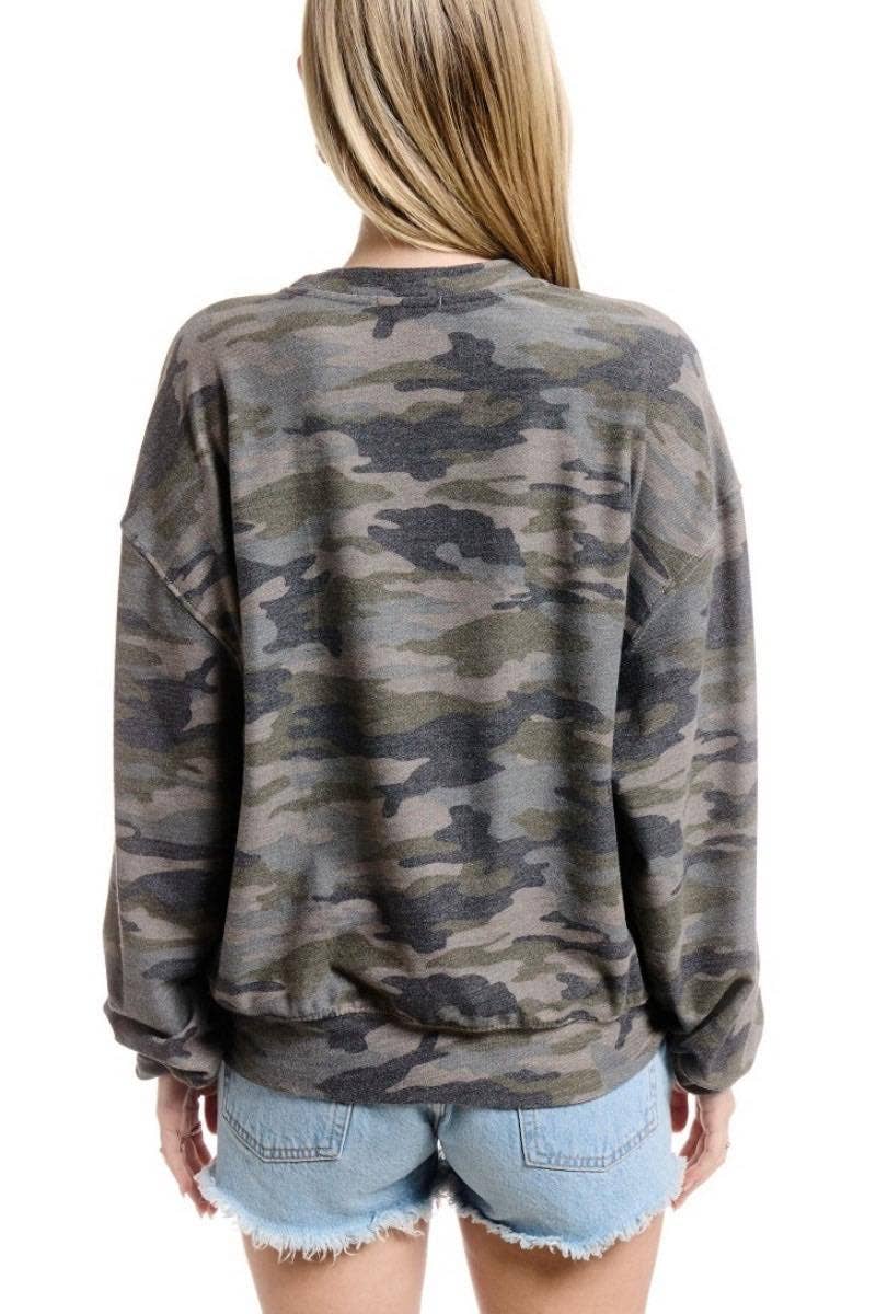 Free Bird America Graphic L/S Pullover