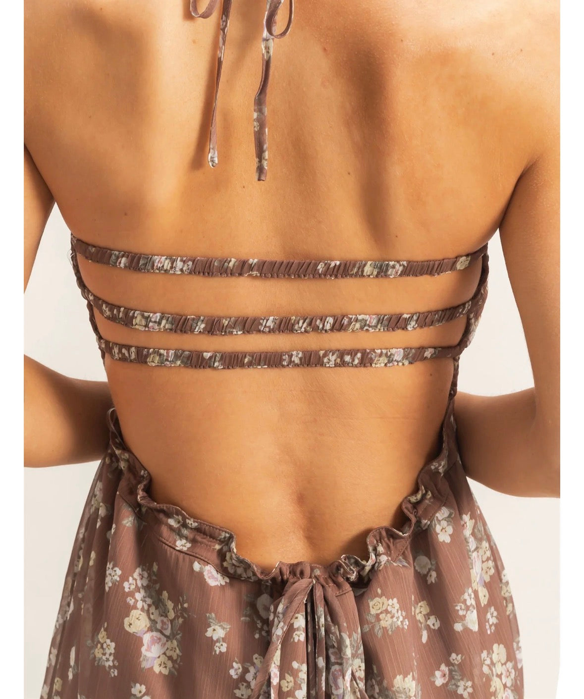 PREORDER- Floral Strappy Back Maxi Dress