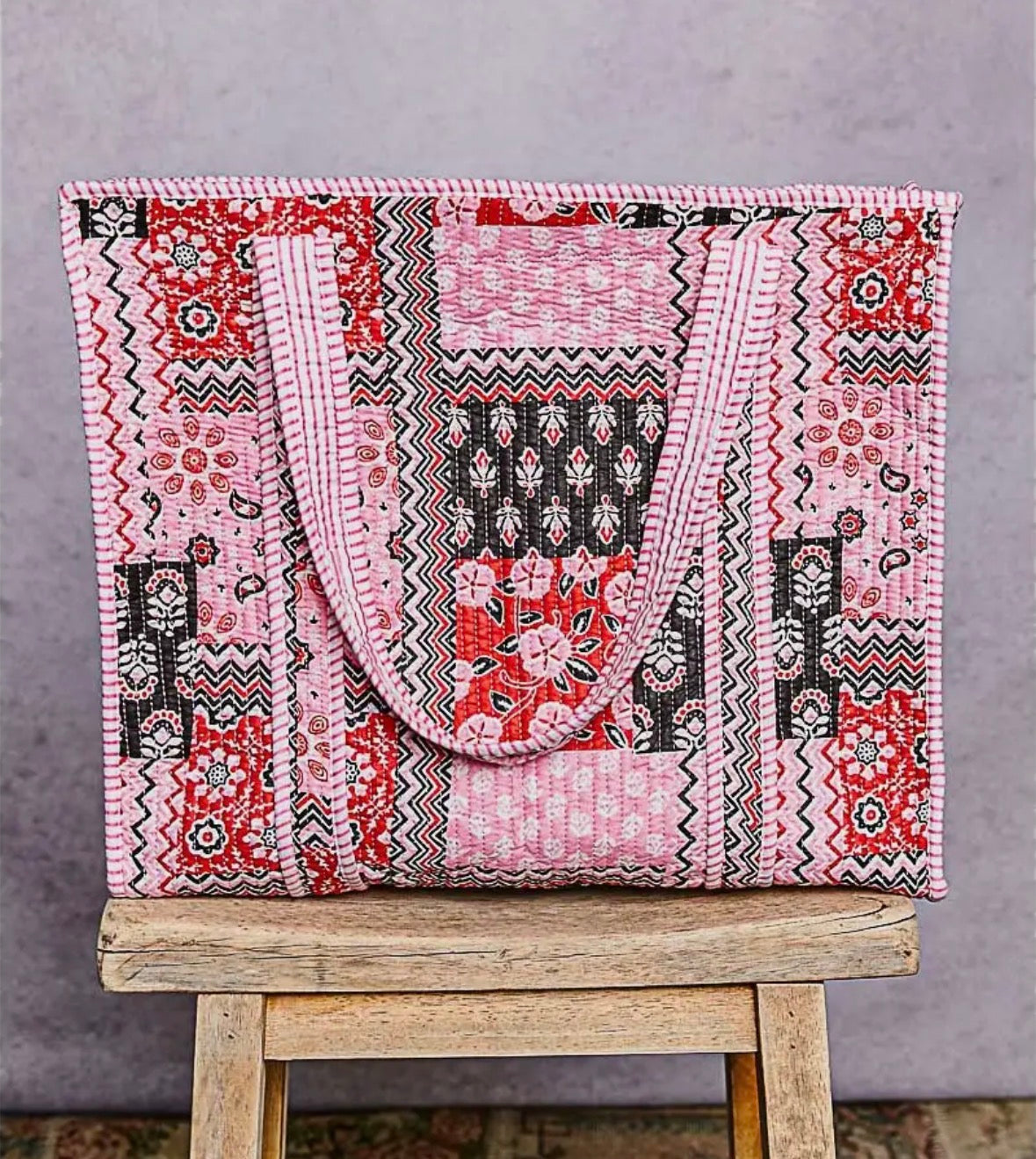 PREORDER - POL Quilted Bohemian Tote