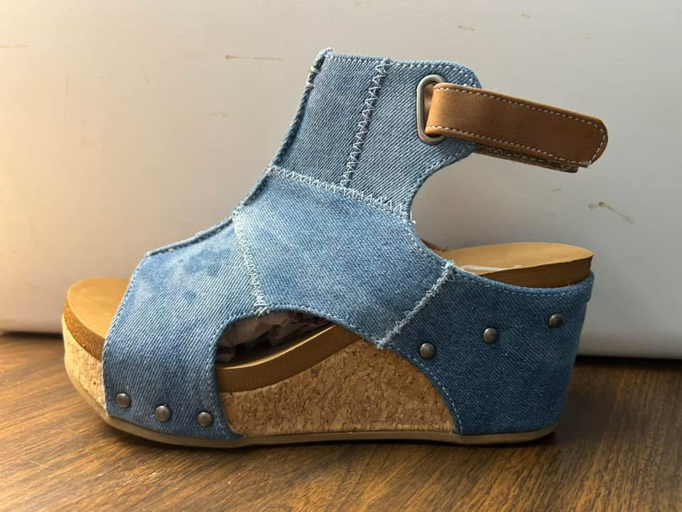 Very G Lala Denim Wedge