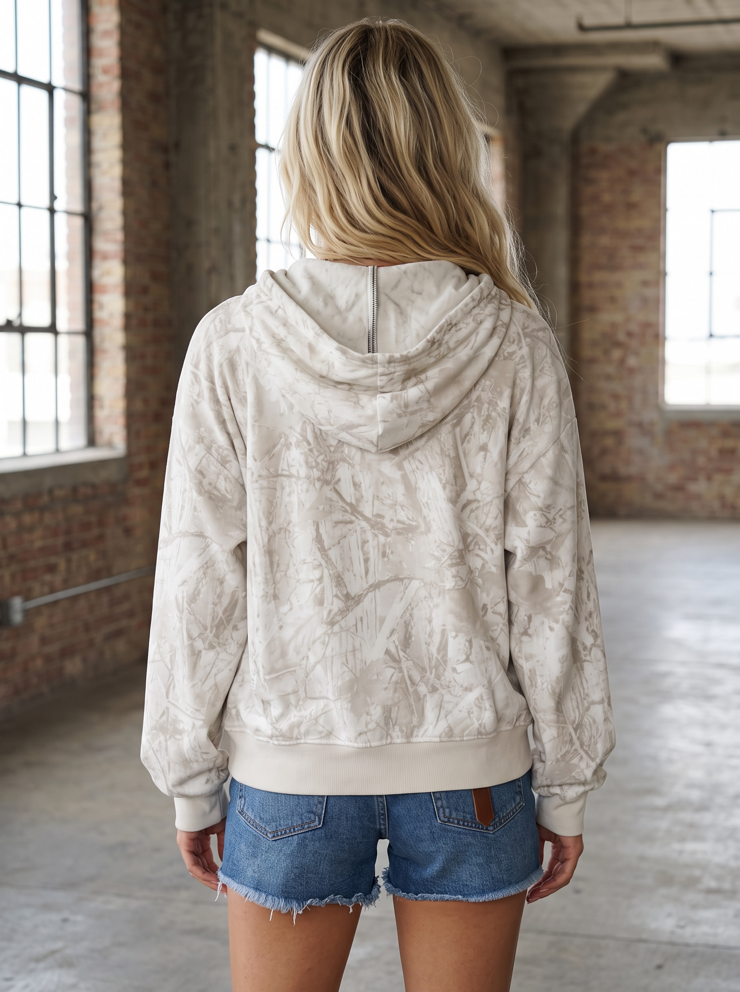Camouflage Hooded Sweatshirt