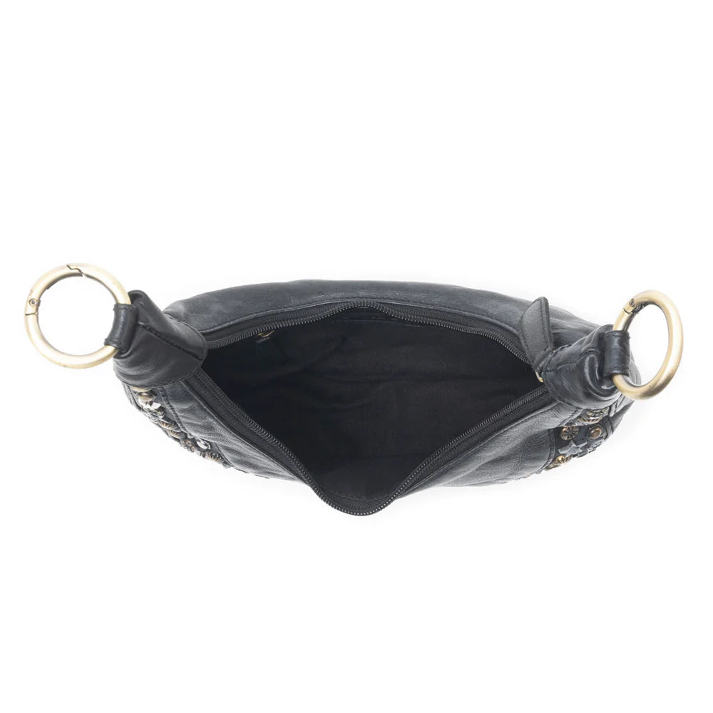 Myra Studded Leather Hobo