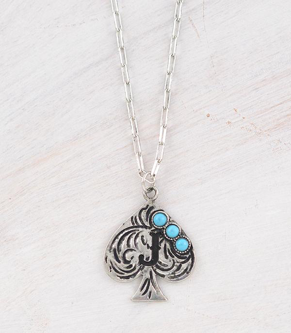 Western Spade Turquoise Necklace