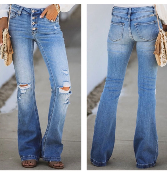 KanCan Distressed Flare