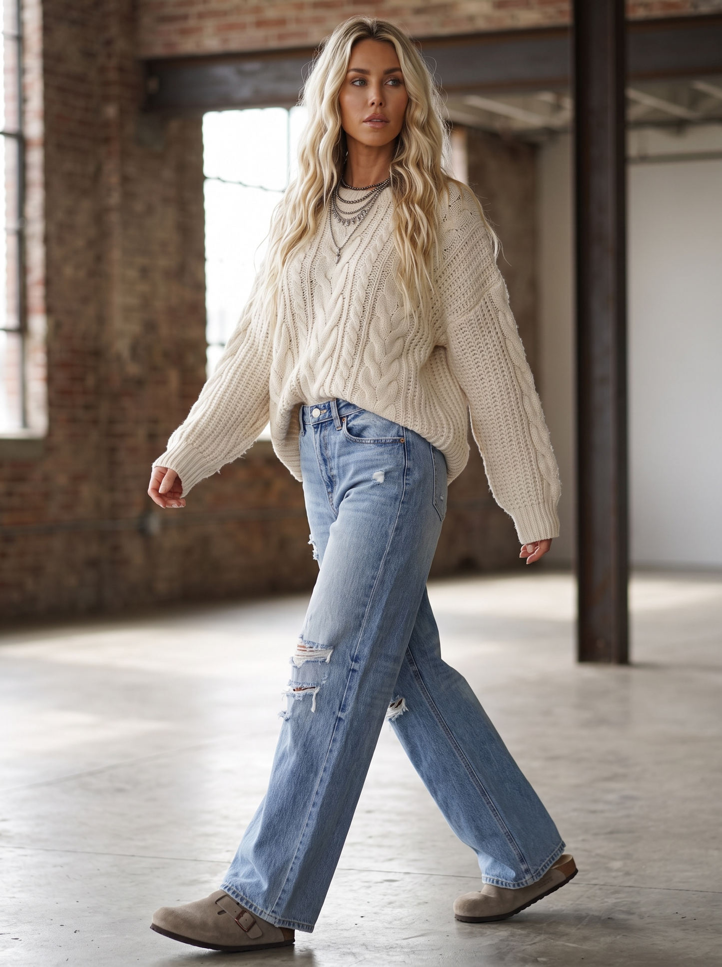 Cello High Rise Wide Leg Jeans