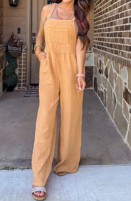 Very J Gauze Jumpsuit