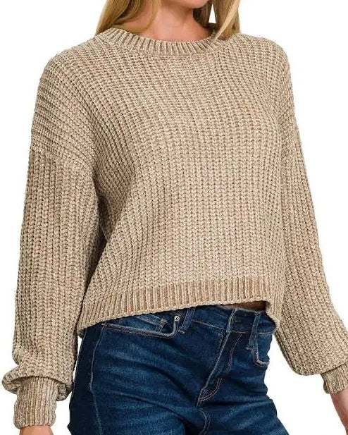 Chenille Pullover Sweater