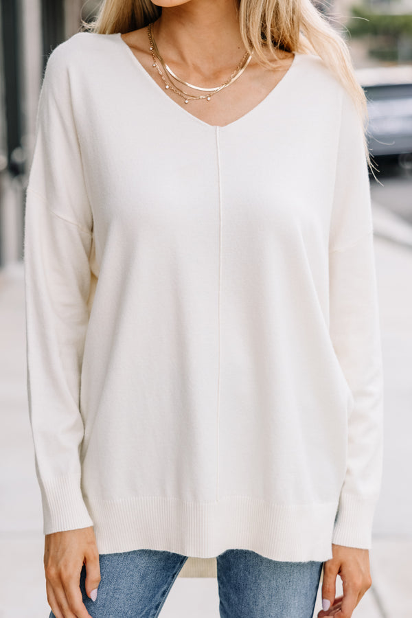 Garment Dyed Front Seam Sweater