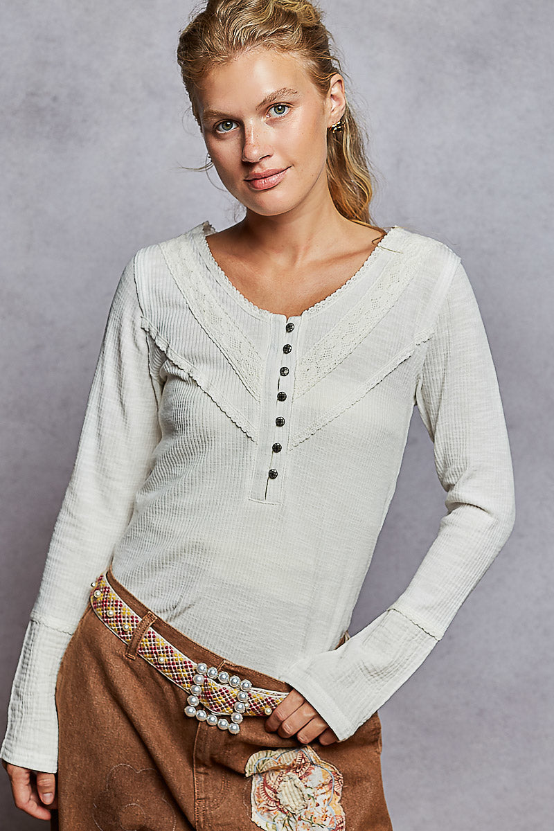 POL Crochet Henley