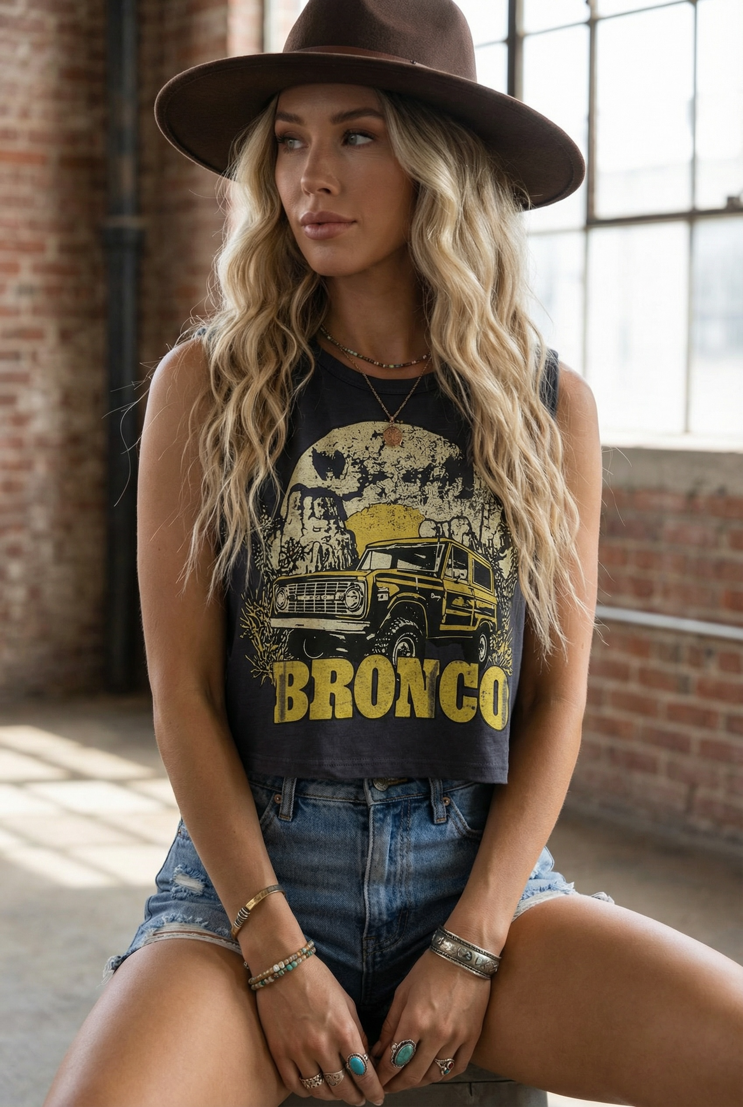 Bronco Muscle Crop Top