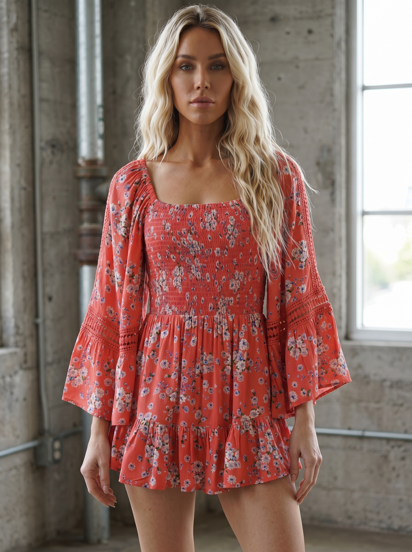 Angie Smocked Romper