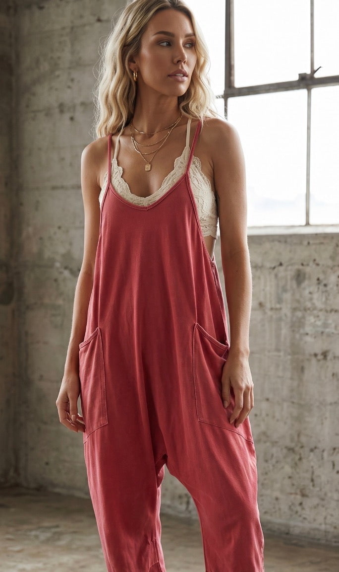 Washed Harem Jumpsuit