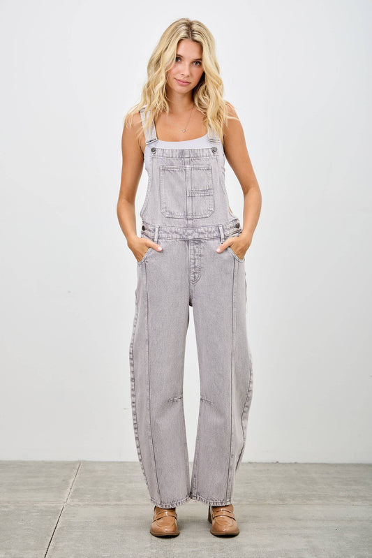 PREORDER - Saige Barrel Overalls