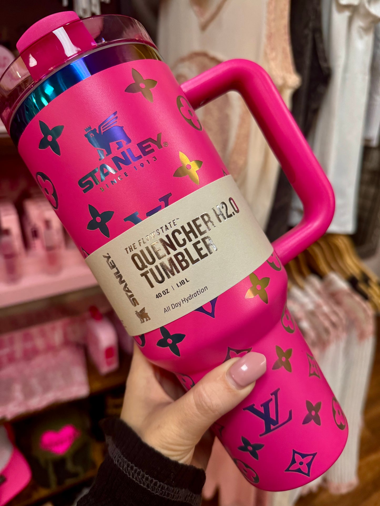 LV Dupe Stanley Tumbler