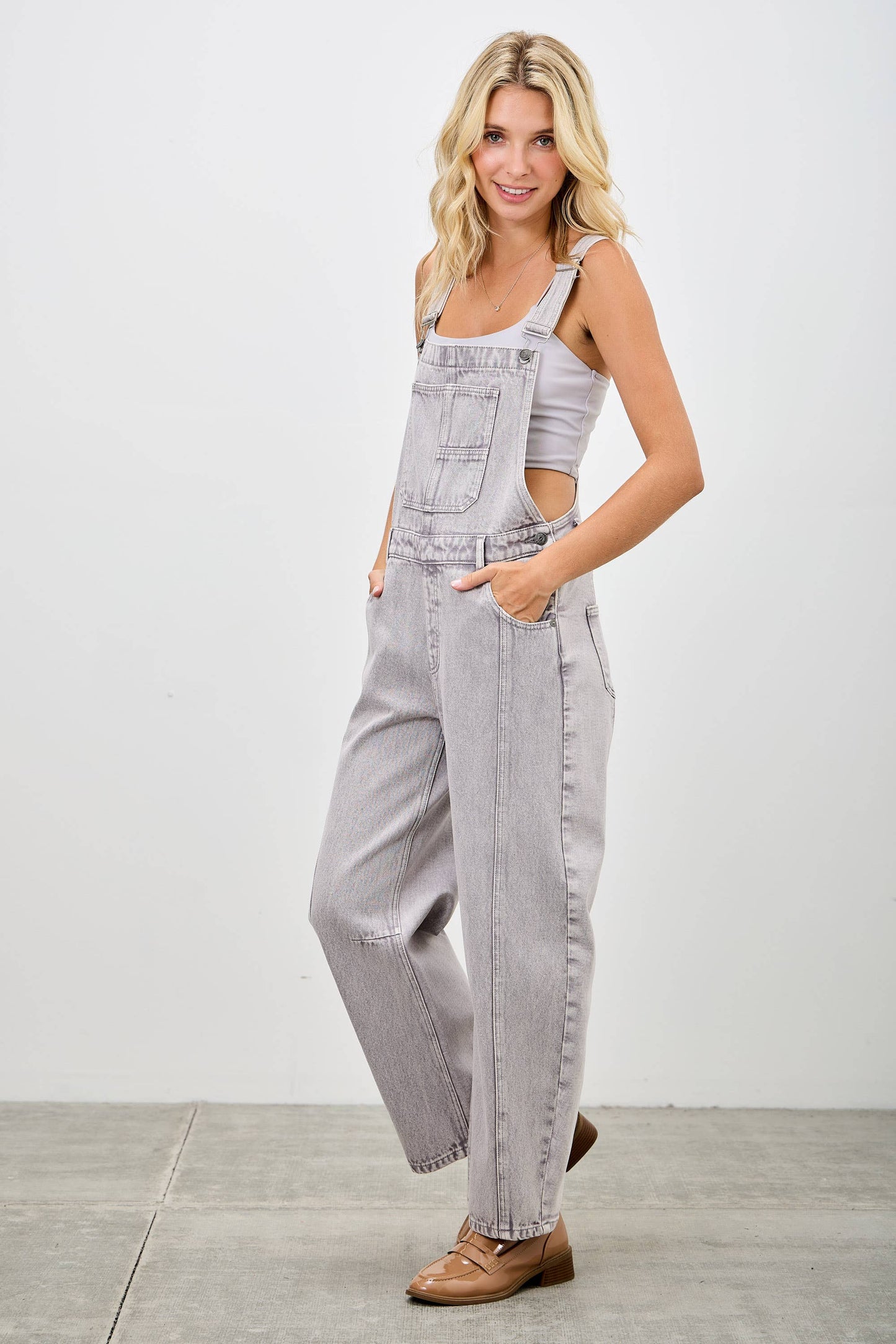 PREORDER - Saige Barrel Overalls