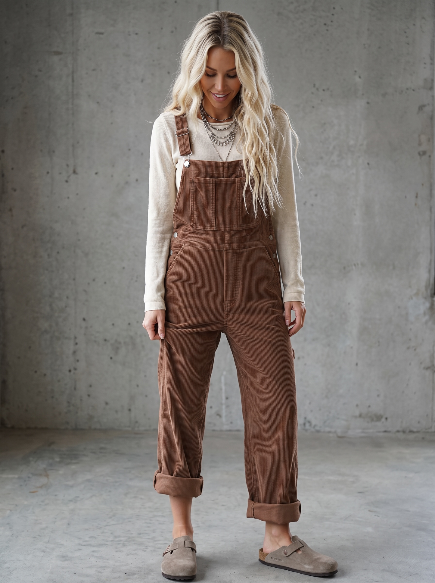Corduroy Classic Fit Overalls