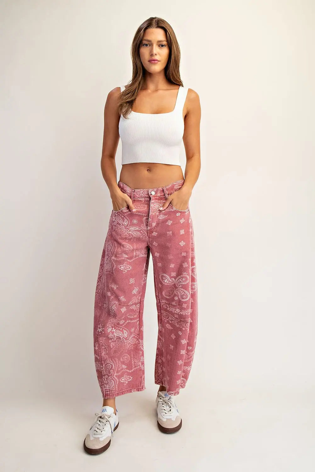 Eesome Bandana Barrel Jeans