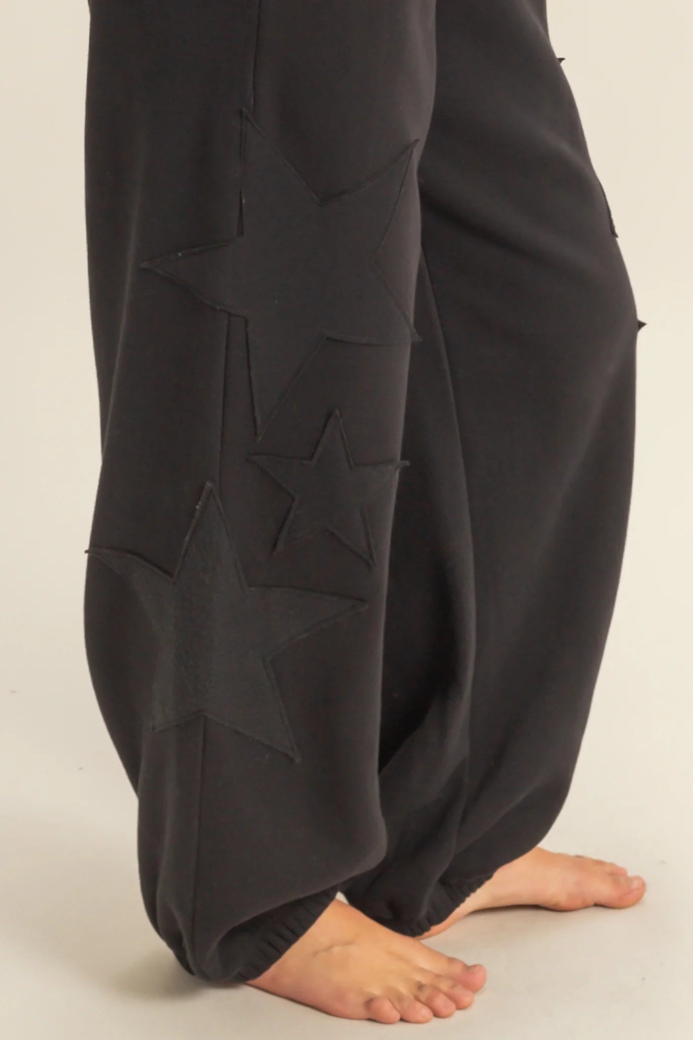 Star Patch Sweat Pants