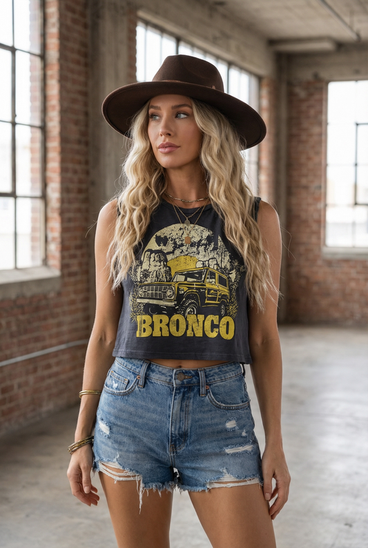 Bronco Muscle Crop Top