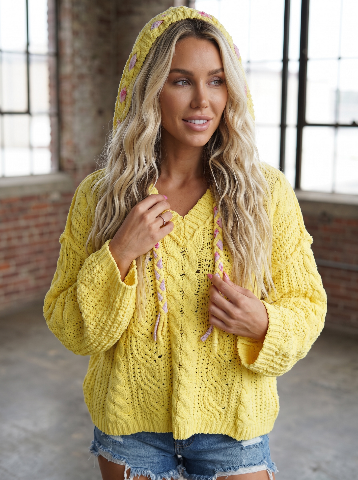 POL Oversize Chenille Hoodie