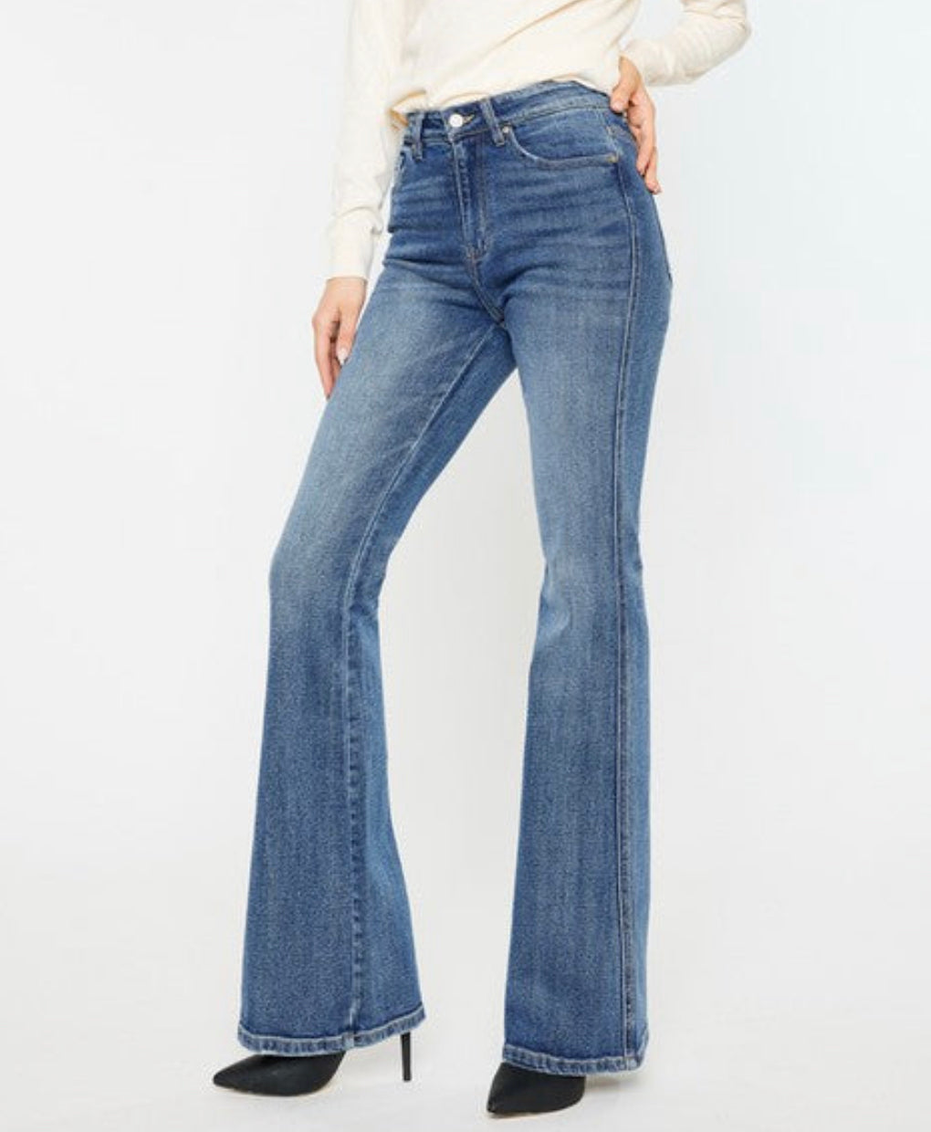 High Rise Flare Jeans - KC7340M