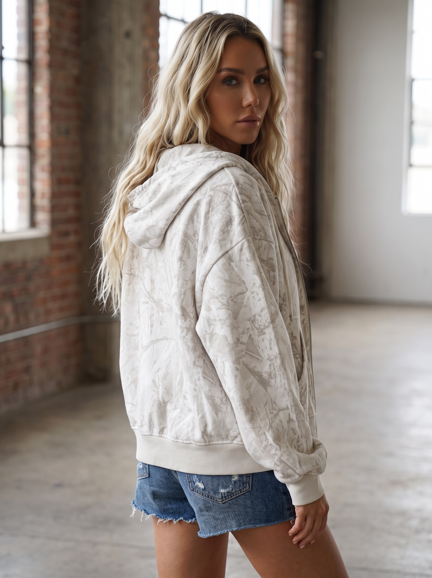 Camouflage Hooded Sweatshirt