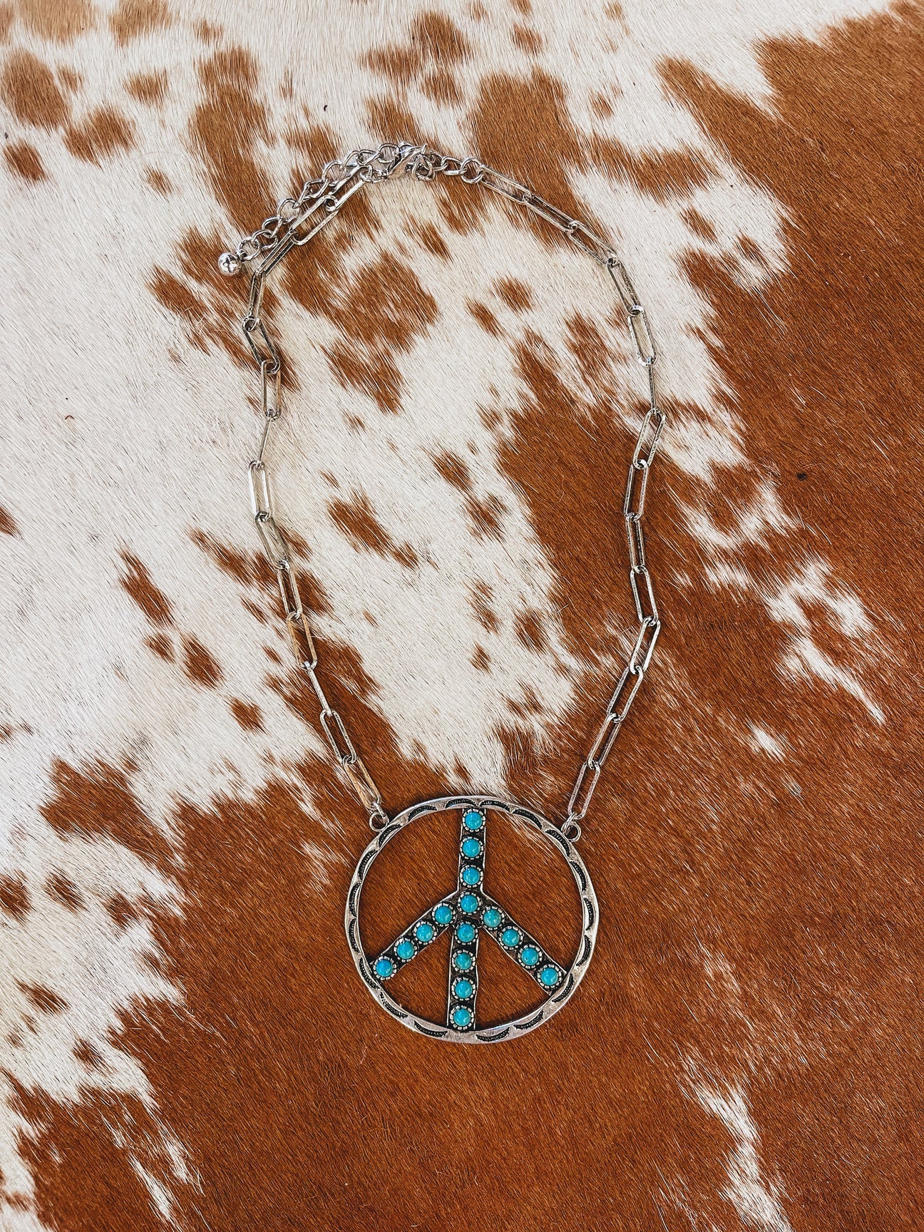 Peace Sign Western Necklace