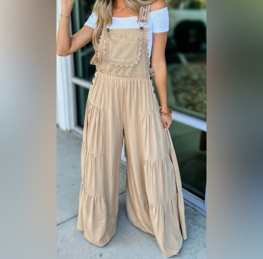 Eesome Tiered Overall Jumpsuit