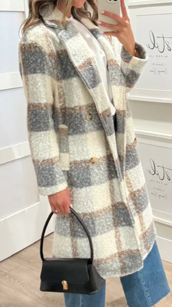 Very J Plaid Coat