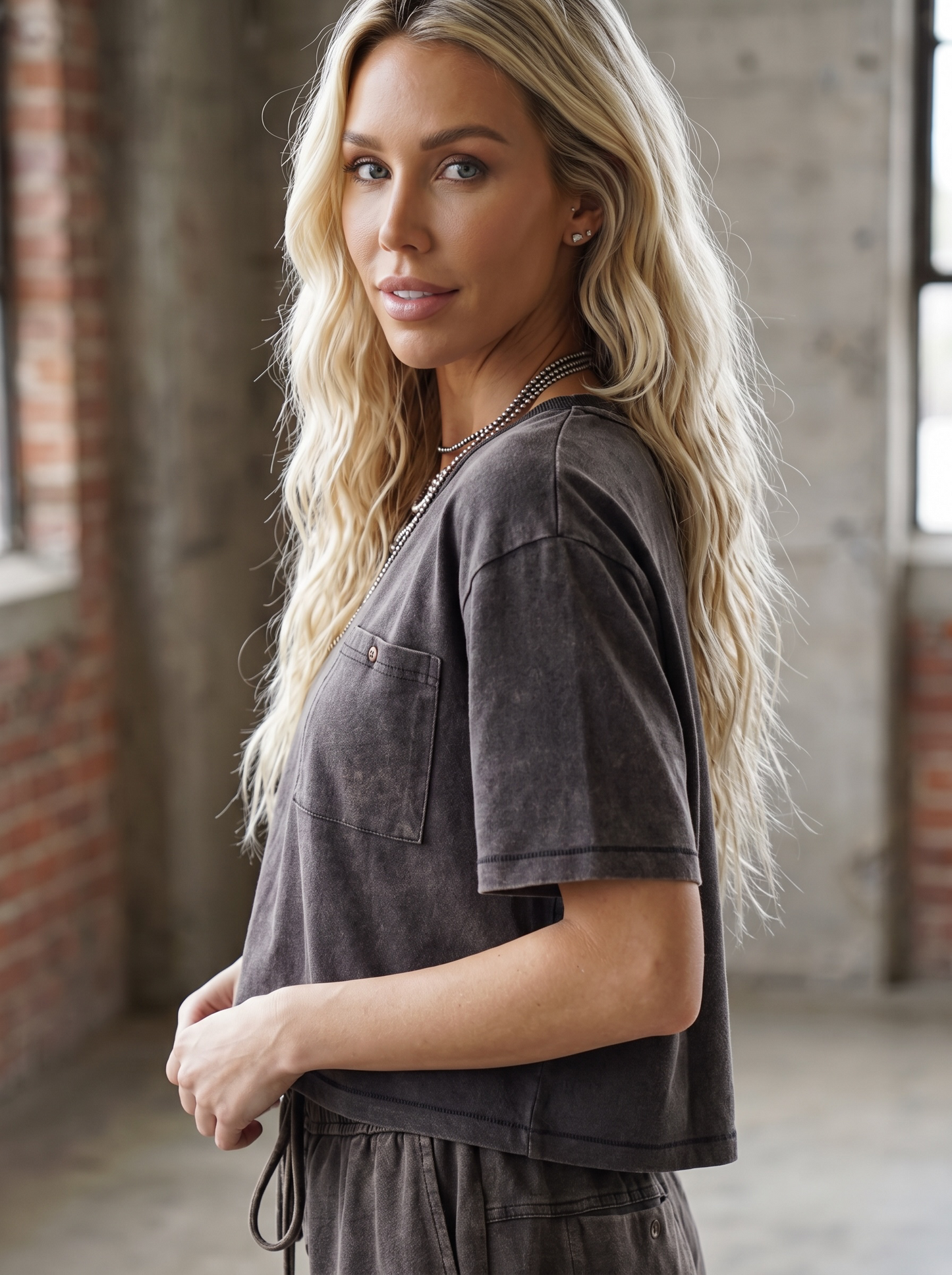 Eesome Mineral Washed Top