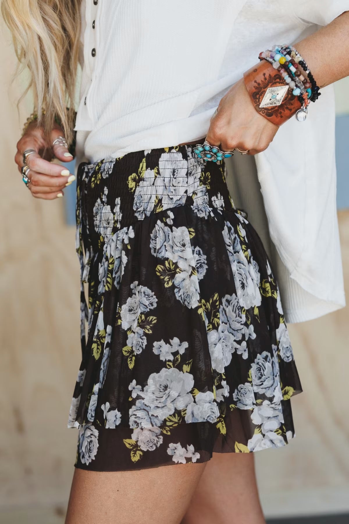 Listicle Lace Up Skort