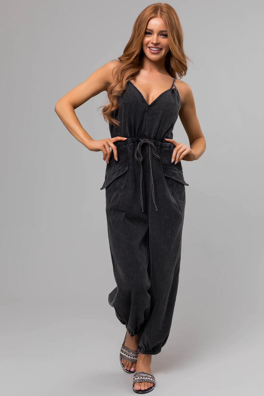 Eesome Washed Jumpsuit – Threads Boutique