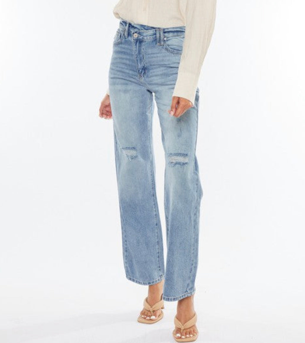 90's Wide Leg Straight Jeans