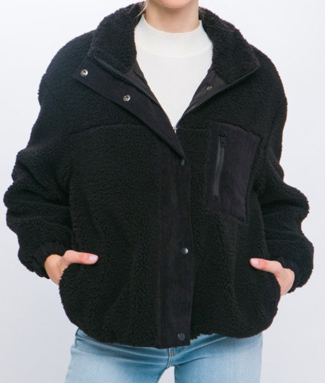 Sherpa Puffer Jacket