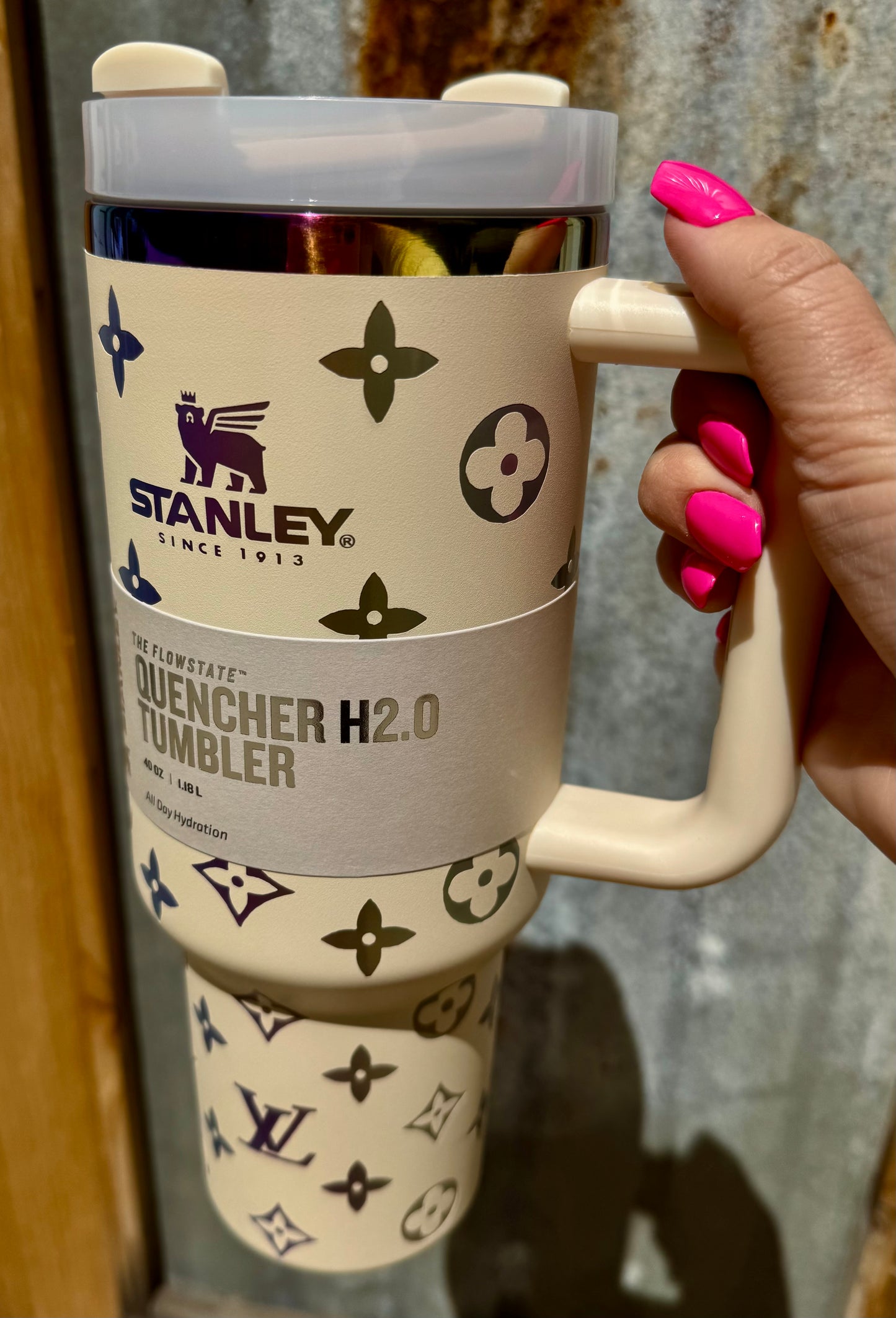 LV Dupe Stanley Tumbler
