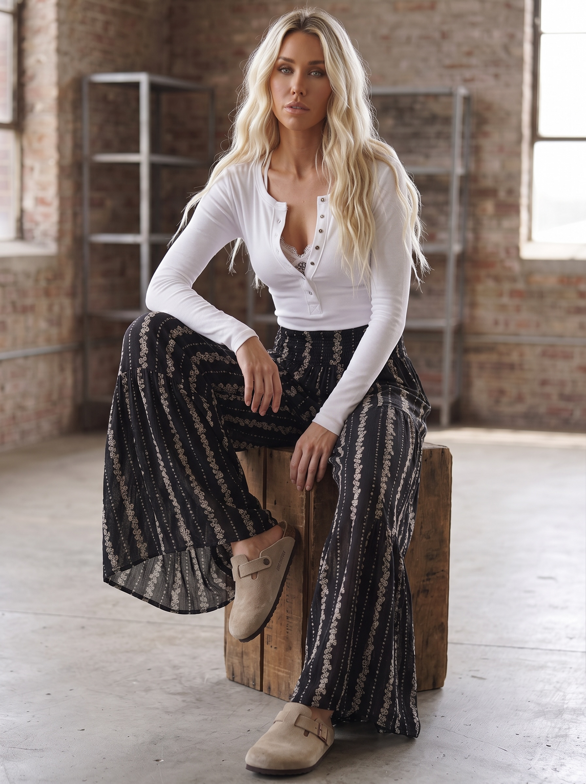 Angie Floral Print Pants