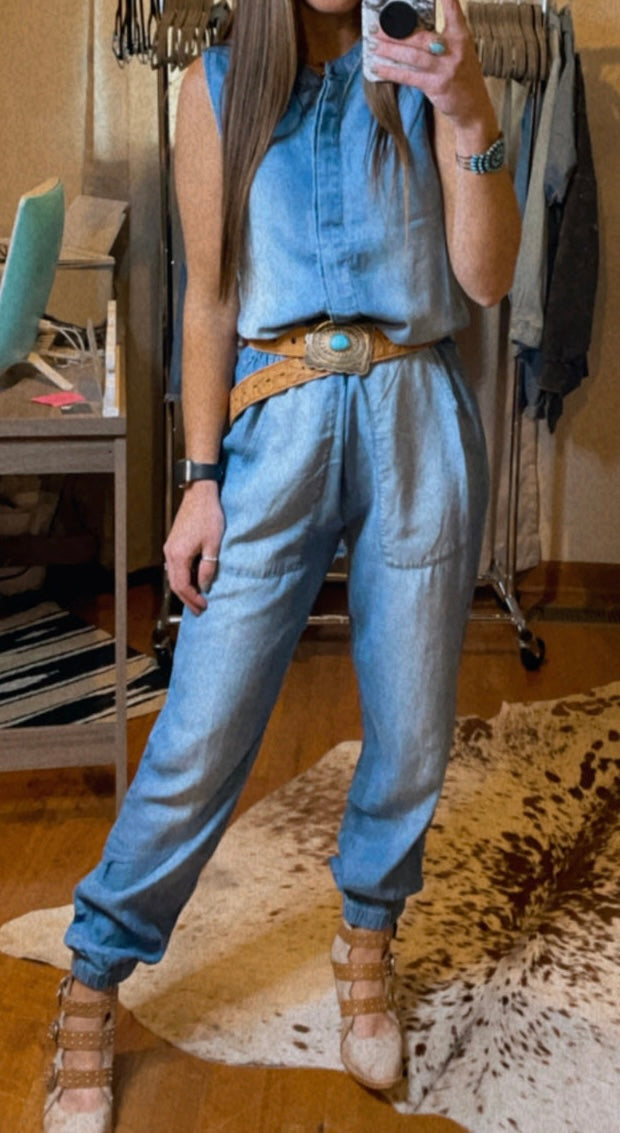 Chambray Jumpsuit