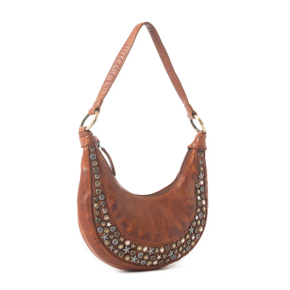 Myra Studded Leather Hobo