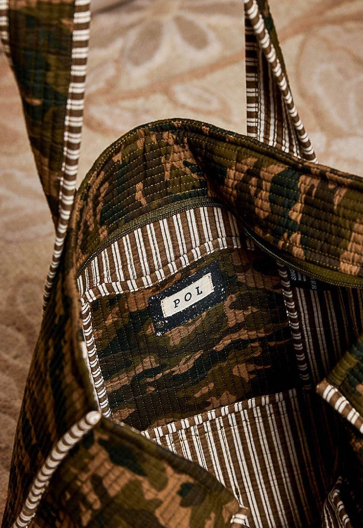 PREORDER - POL Oversized Quilted Camo Tote