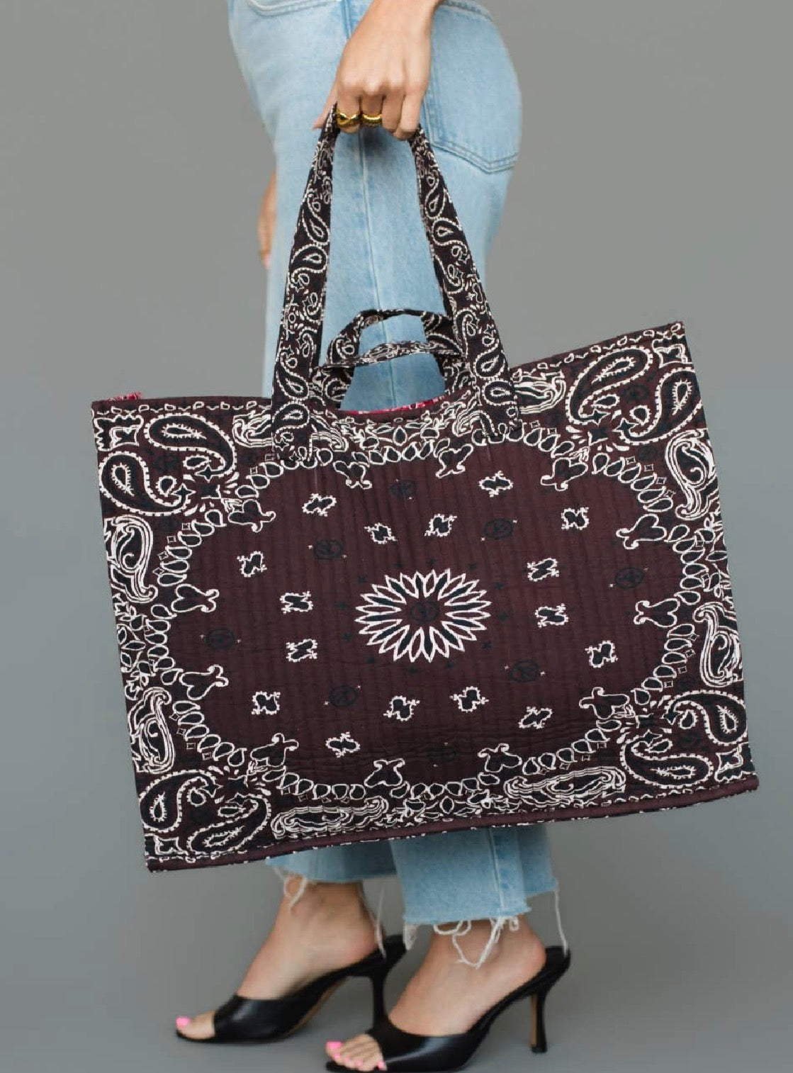 PREORDER - Brown Bandana Tote