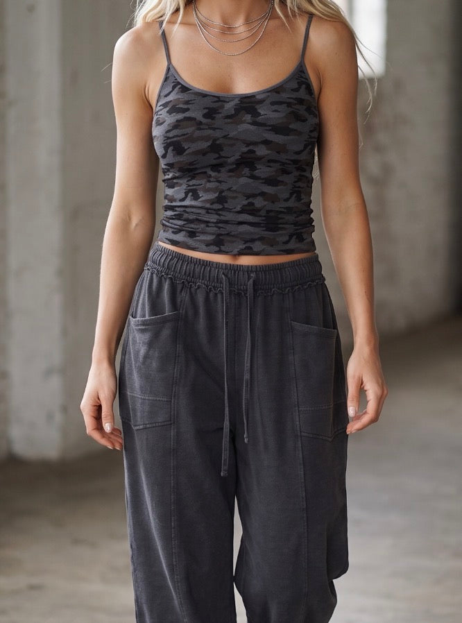 Washed Barrel Pants