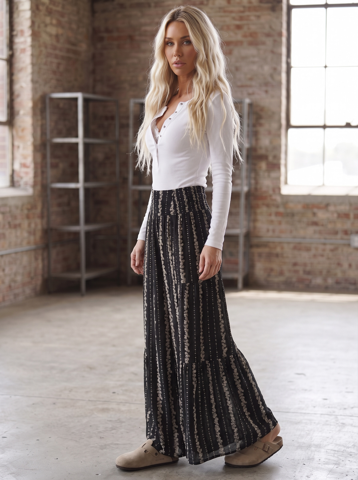 Angie Floral Print Pants