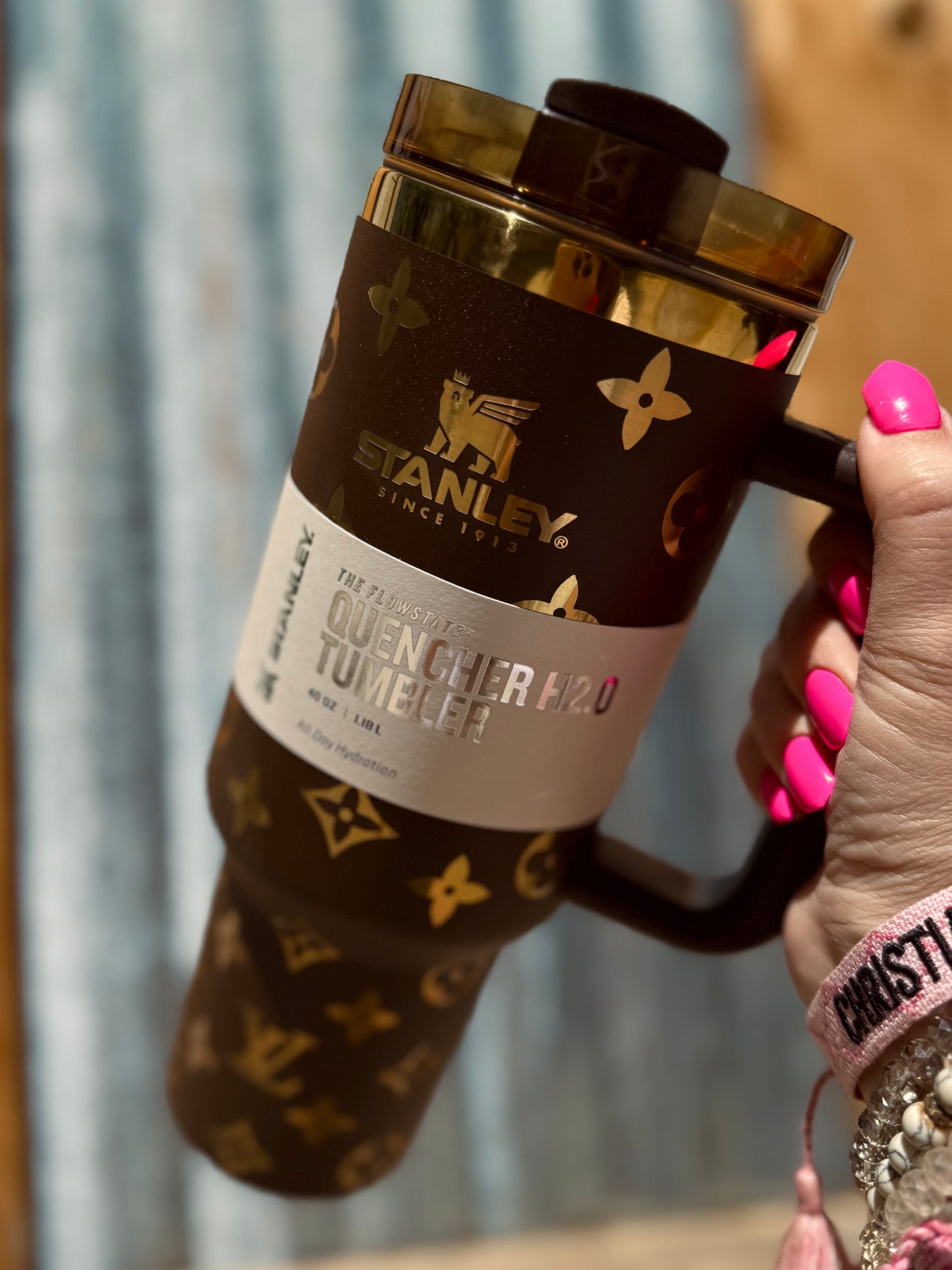 LV Dupe Stanley Tumbler