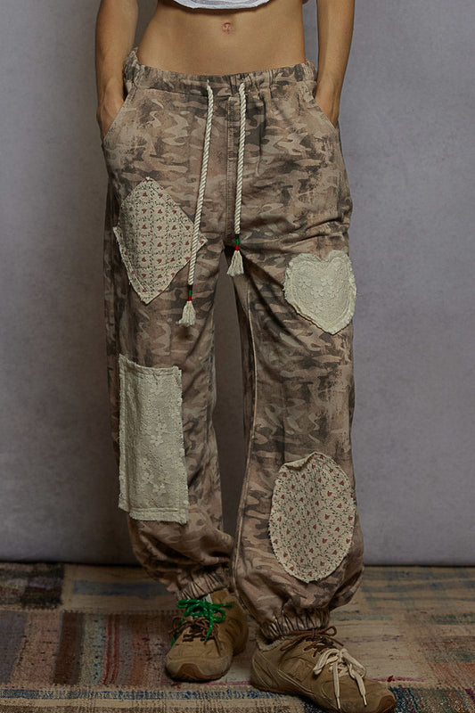 POL Camo Patchwork Jogger