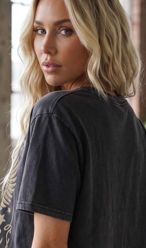 Free Spirit Graphic Crop Tee