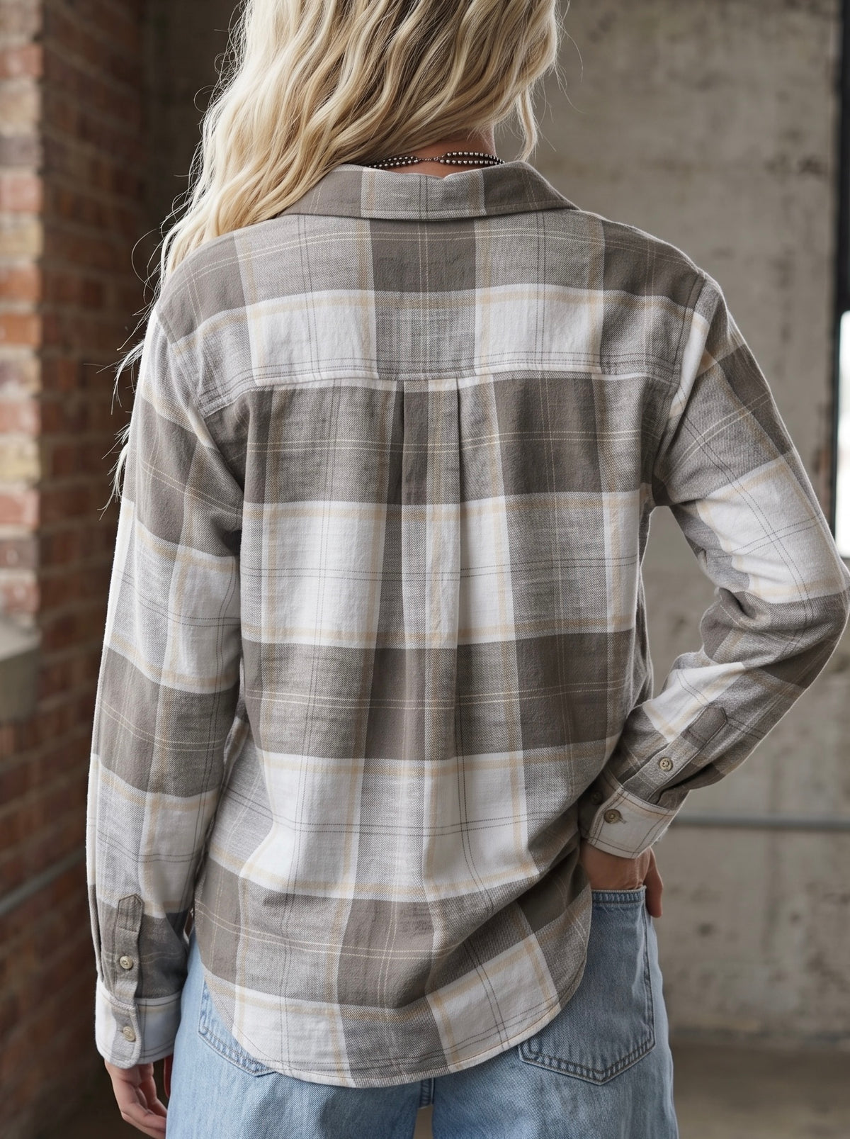 PREORDER & SAVE! Plaid Button Down Top